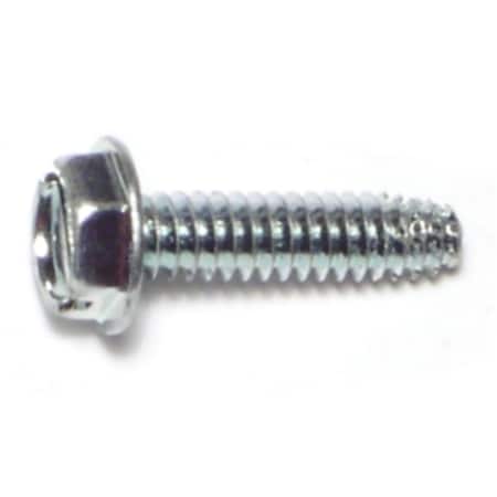 Midwest Fastener Sheet Metal Screw, #10 x 3/4 in, Zinc Plated Steel Hex Head Hex Drive, 20 PK 67702